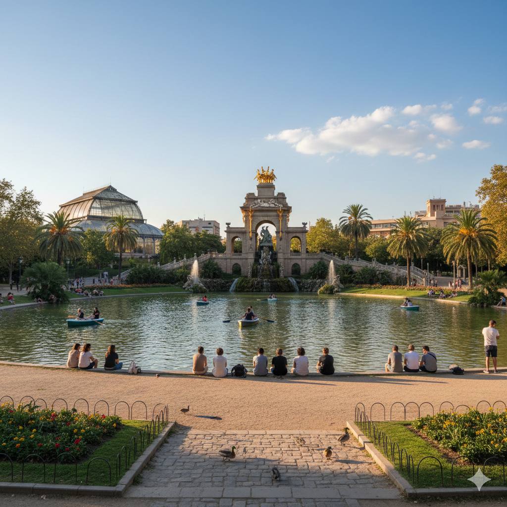 parc de la citadelle (parc de la ciutadella) à barcelone