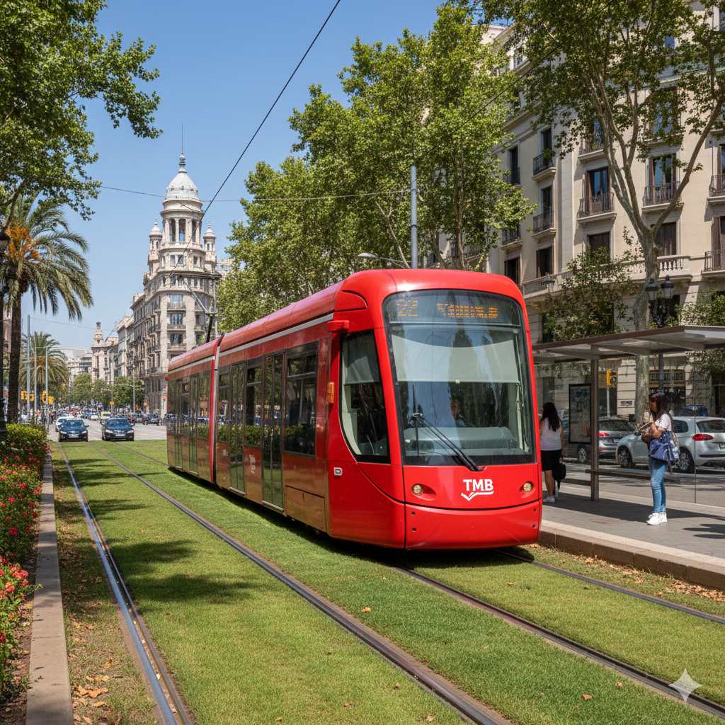 transport en commun espagnol à barcelone
